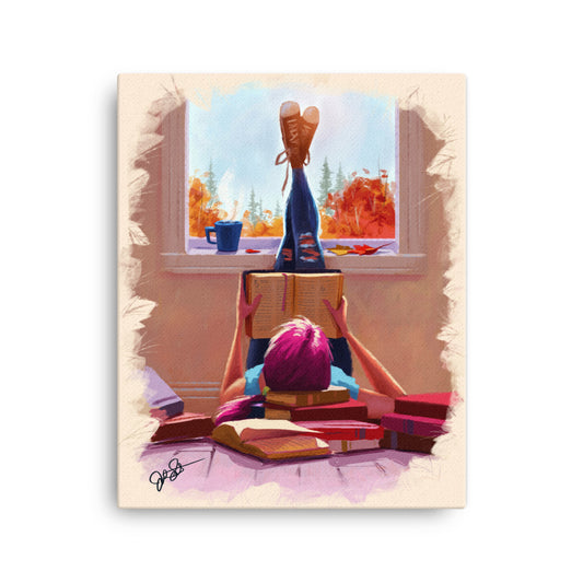 My Books & Coffee Canvas