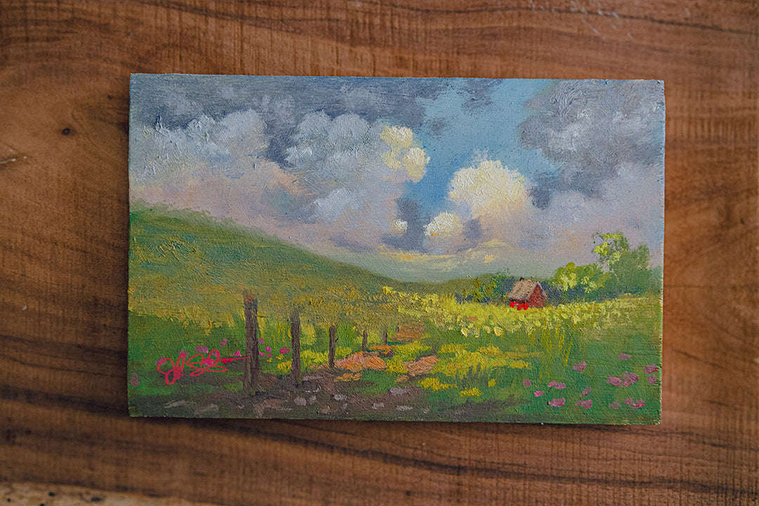 Covered (Oil on Wood 11X7)