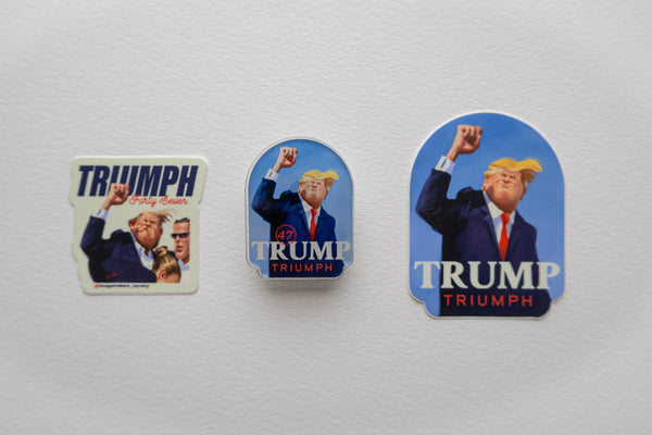 TRUMP 47 (Pin and Stickers)